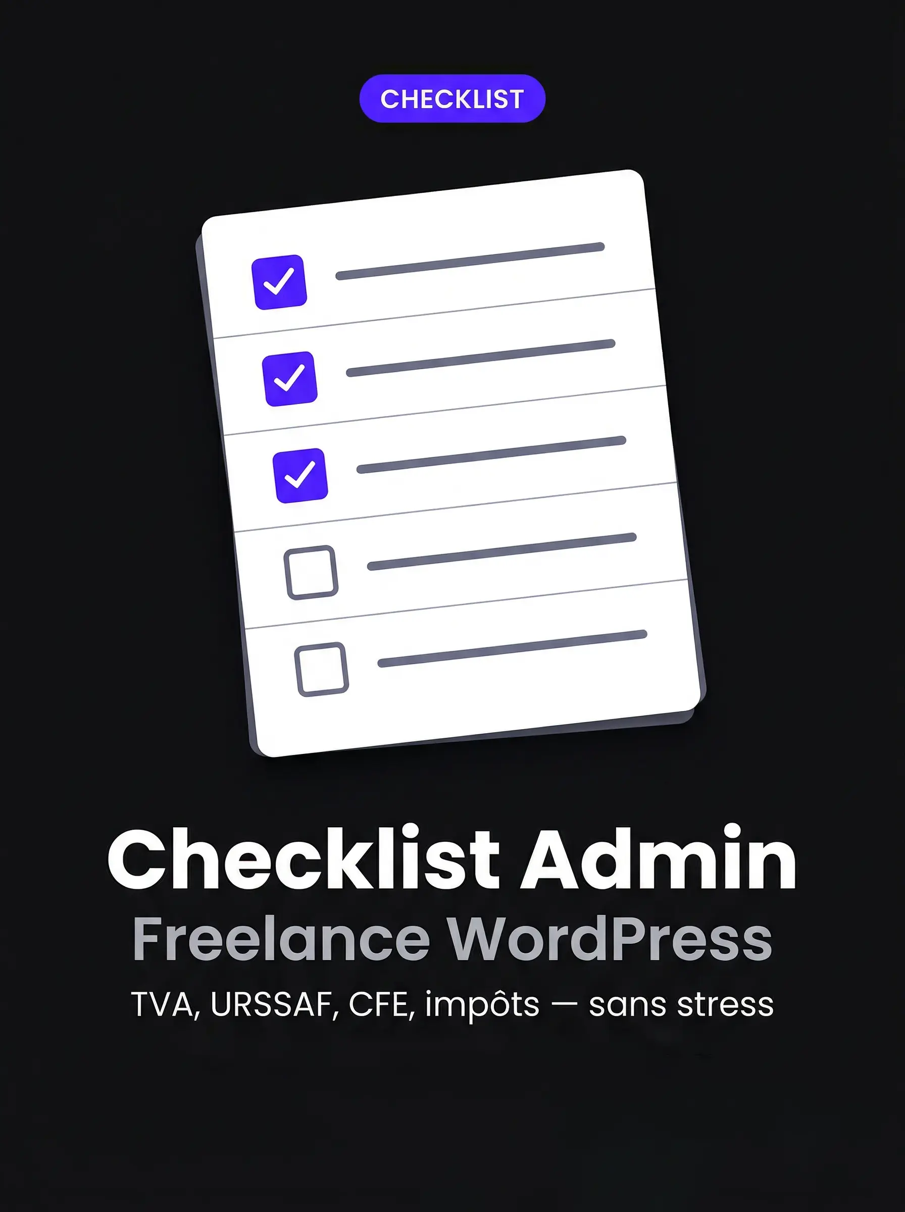Checklist Administrative Freelance WordPress