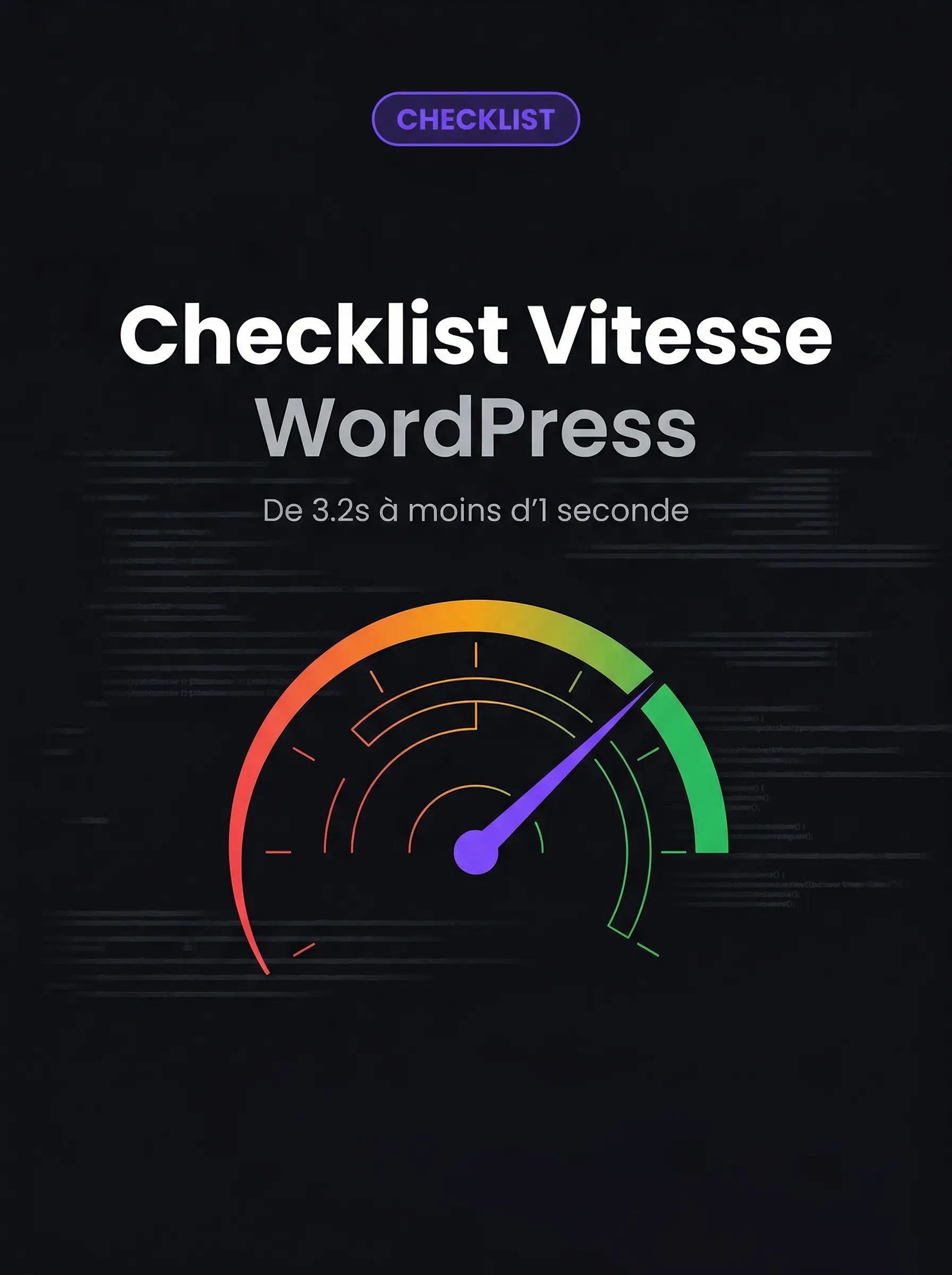 Checklist Optimisation Vitesse WordPress