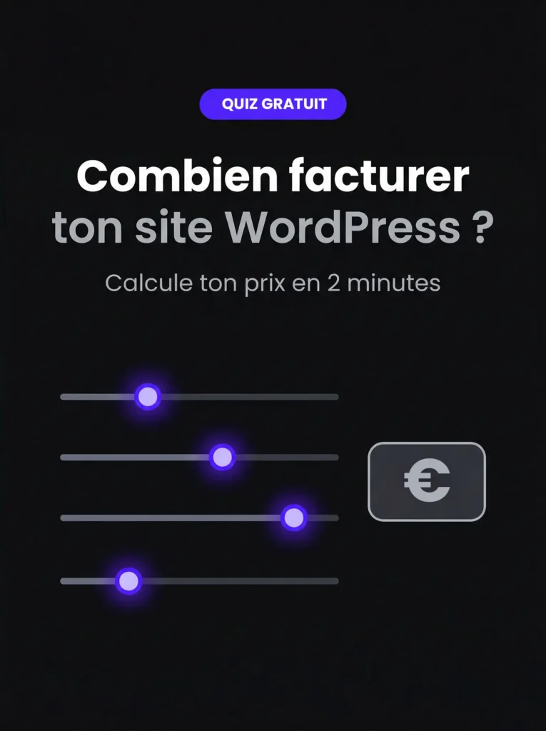 Quiz Facturation Site WordPress