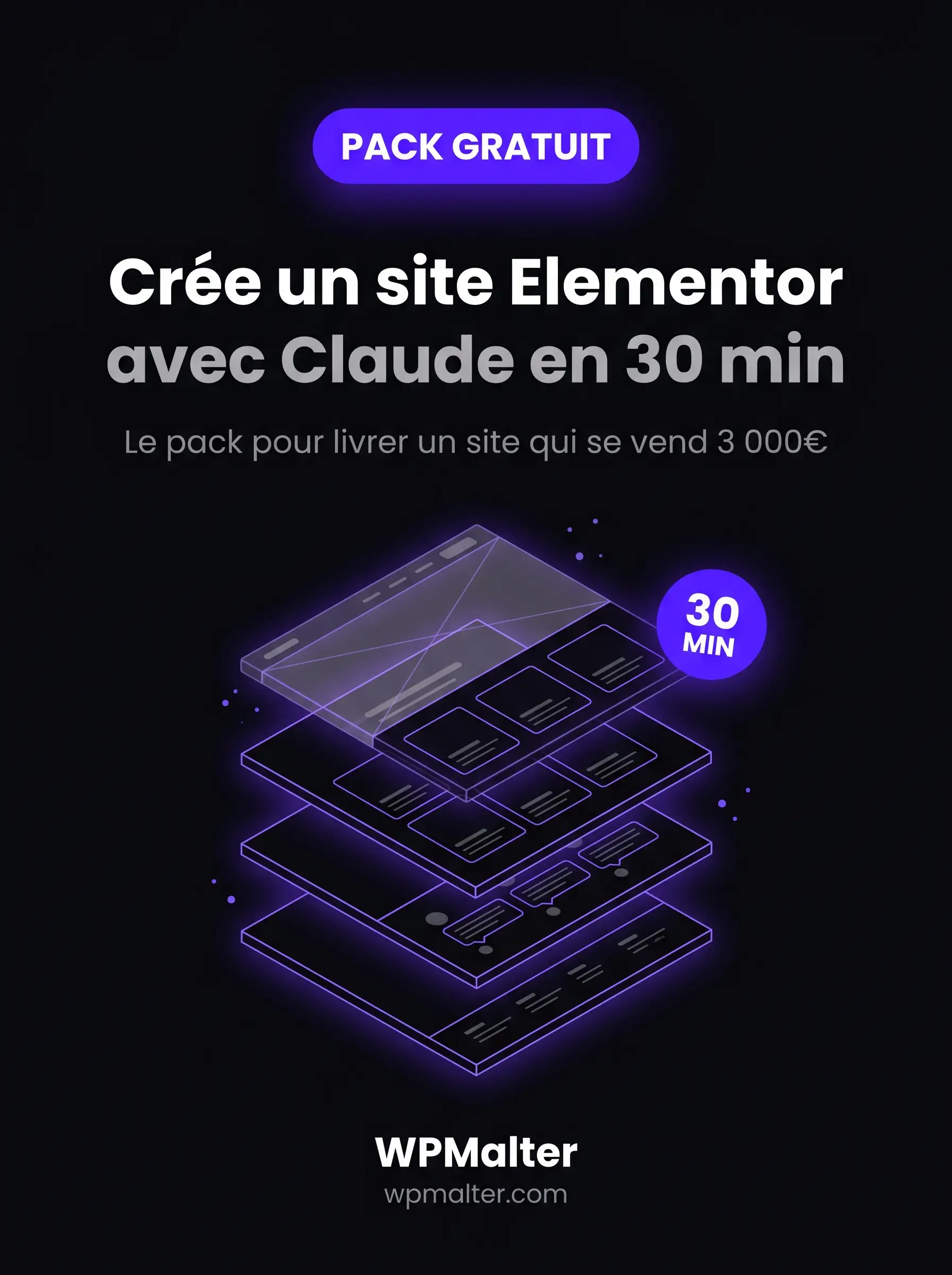 Pack Vibecoding Starter : créer un site Elementor avec Claude en 30 minutes